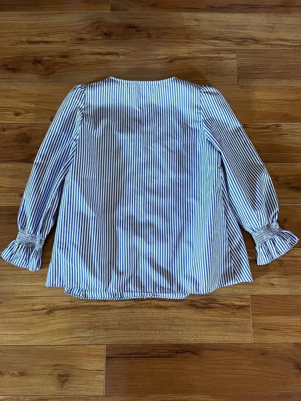Tuckernuck Blue Stripe Easton Blouse Medium